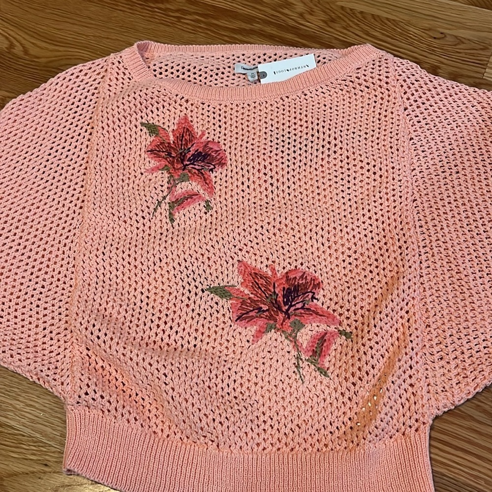 Anthropologie Pilcro Open-Stitch Sweater Size XS NWT - Picture 10 of 14